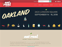 Tablet Screenshot of eatrealfest.com